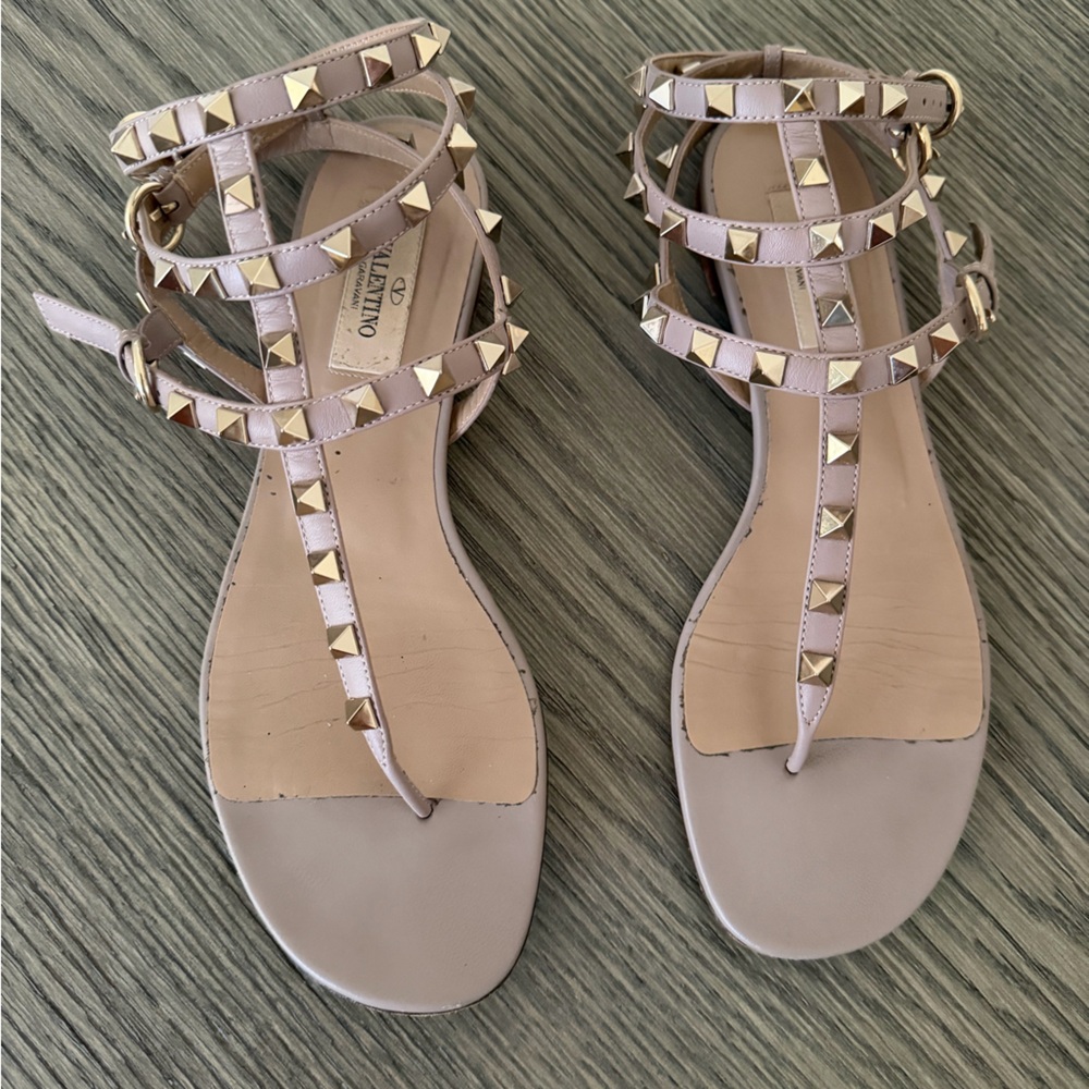 Valentino Women's Rockstud Leather Sandal